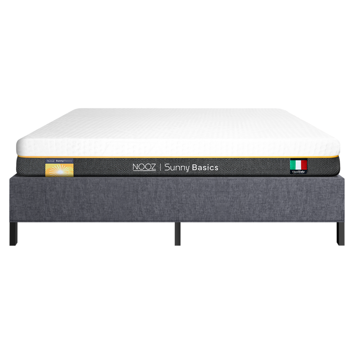 ที่นอนยางพาราแท้ 3.5 ฟุต NOOZ SUNNY BASICS EVO  มาพร้อมกับฐานเตียง 3.5 ฟุต NOOZ PIXEL BED FRAME (ไม่มีหัวเตียง)_0